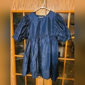 New with tags dark blue baby doll dress